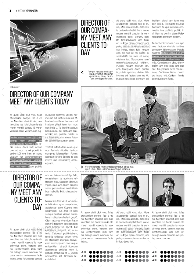 A3 Newspaper Template by spidergraph GraphicRiver